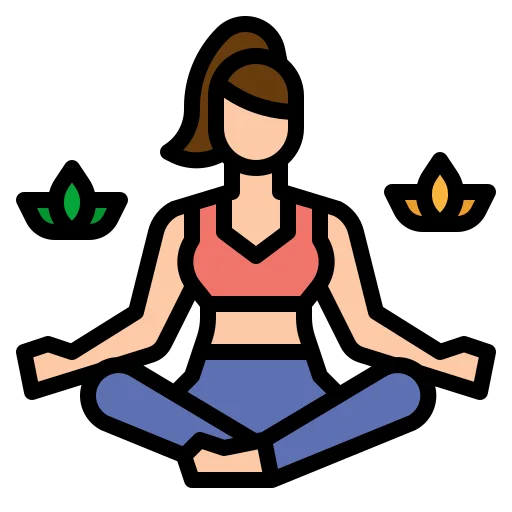 Yoga and meditation area at Poulomi Estates